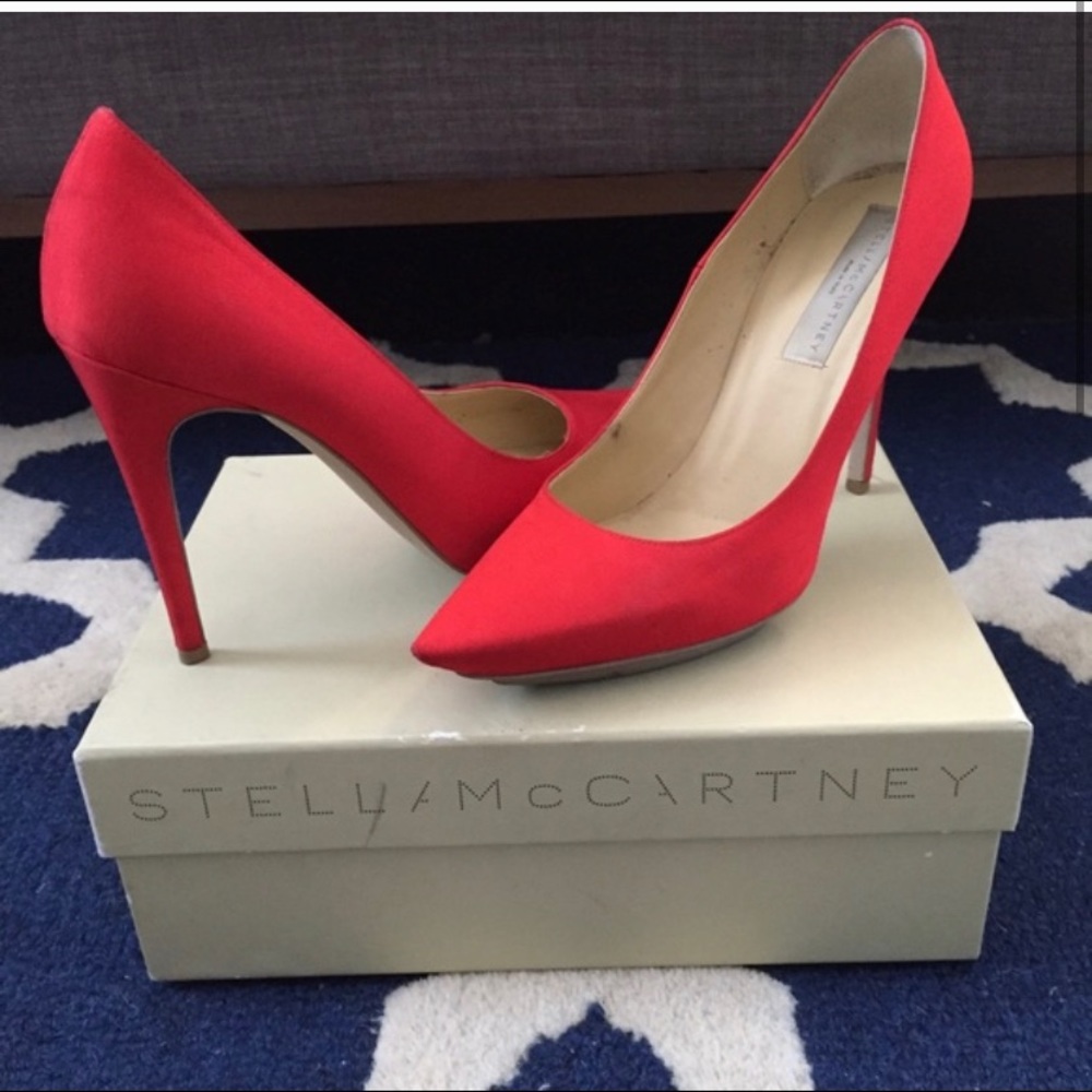 Stella McCartney red pumps